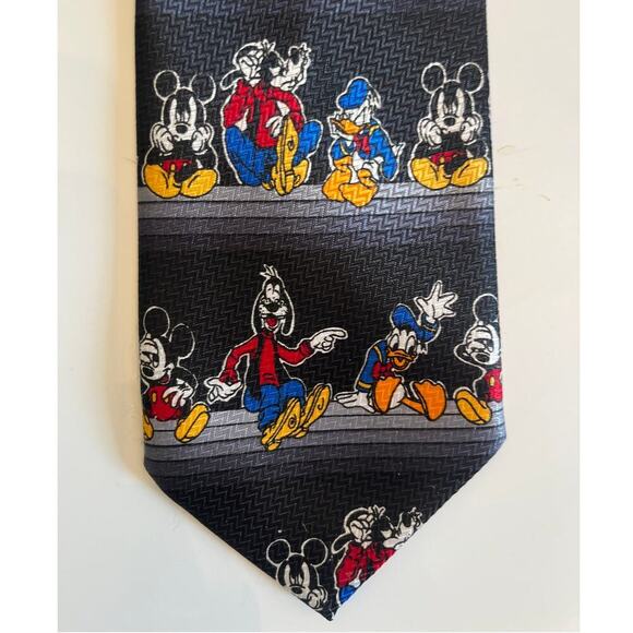 Lot Of 2 Vintage Mickey Mouse Unlimited Disney Neck Ties Football Goofy Donald - Picture 2 of 5
